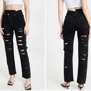 Agolde Criss Cross Straight Jeans Feverish